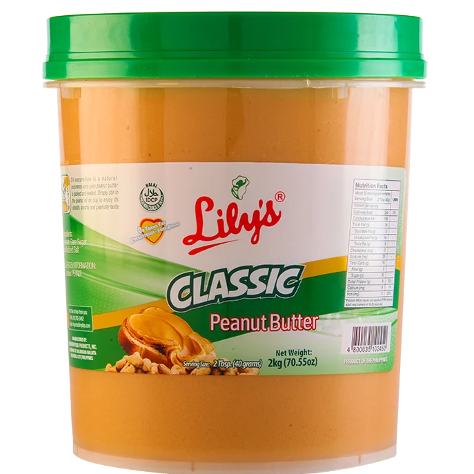 Peanut Butter (2kg/jar) LILY'S BRAND
