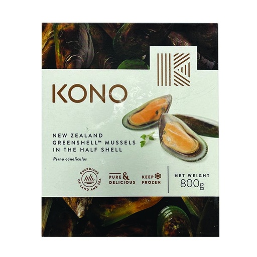 Nz Half Shelled Mussels Kono Brand
